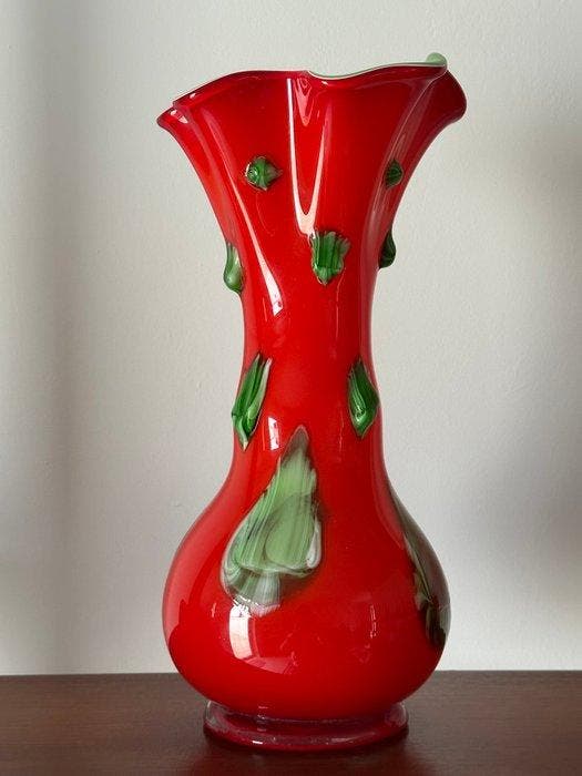 Darius Zarrin - Vaas - Hoogte: 40 cm - Glas, Antiek en Kunst, Antiek | Glas en Kristal