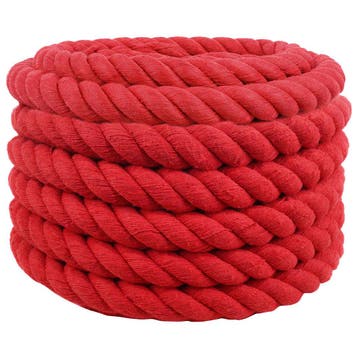 vidaXL Katoenen Touw 30 mm 25 m Rood 100% Katoen, Verzenden, Nieuw