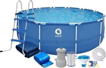 Opzetzwembad 420x84cm | Retourdeal 67% Korting, Gebruikt, 80 tot 120 cm, Rond, 300 cm of meer