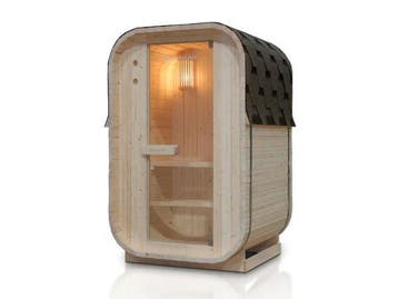 Veiling - Barrelsauna Nolvik - Incl. Toebehoren - 120x128 x1, Sport en Fitness, Nieuw