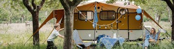 Caravan Retro luifel Campooz Oranje, Ophalen of Verzenden, Nieuw, Overige merken