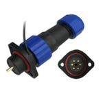Male + chassis connector - 24V - waterdichte kabelverbinder, Ophalen of Verzenden, Nieuw