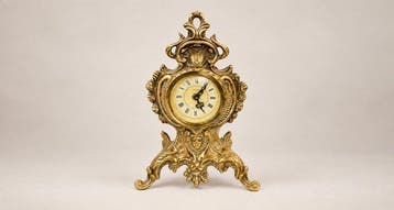 Tafelklok - Mercedes Clocks (Gebr. Hauser) - Brons -