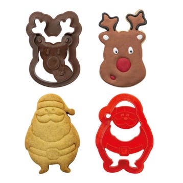 Uitsteekvormpjes Kerstman & Rendier Set/2, Verzenden, Nieuw