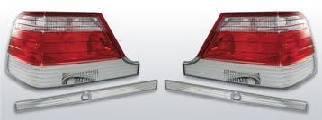 Achterlichten | Mercedes W140 S-Klasse 1995-1998 | rood / wi, Auto-onderdelen, Verlichting, Verzenden, Nieuw, Mercedes-Benz