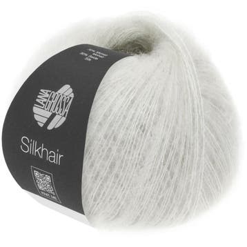 Lana Grossa Silkhair - 058 Parelwit - Superkid Mohair & Zi, Ophalen of Verzenden, Nieuw