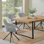 Eetkamerstoel / Draaistoel / Kuipstoel Clyde - Lichtgrijs, Huis en Inrichting, Stoelen, Verzenden, Nieuw