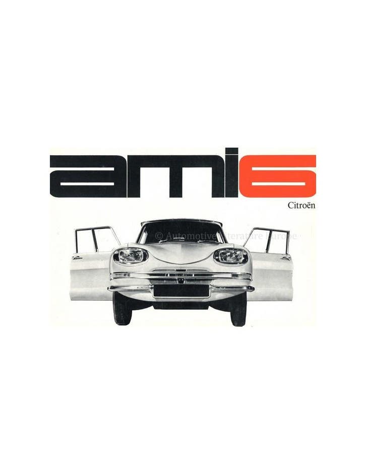 1961 CITROËN AMI 6 BROCHURE NEDERLANDS, Boeken, Auto's | Folders en Tijdschriften