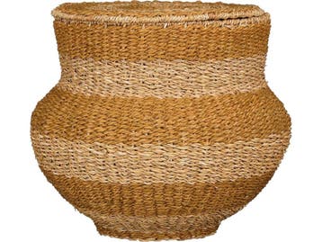 Mica Decorations Tacoma - Opbergmand - H48 x Ø55 cm - Jute -, Verzenden, Nieuw