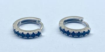 Zonder minimumprijs - Oorbellen Zilver - 0.42ct. tw. Diamant, Sieraden, Tassen en Uiterlijk, Oorbellen, Nieuw