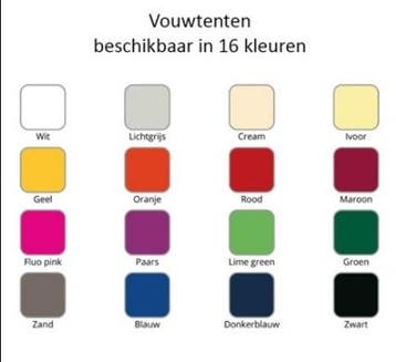 Vouwtent 2,5 x 2,5 meter ALU frame zonder zijwanden kies..., Tuin en Terras, Partytenten, Verzenden, Nieuw