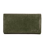 Landley Dames Harmonica Portemonnee Leer RFID Olijfgroen, Sieraden, Tassen en Uiterlijk, Portemonnees, Verzenden, Nieuw, Overige merken