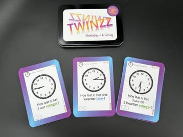 Twinzz Klokkijken analoog - kwartieren en halve uren, Ophalen of Verzenden, Nieuw