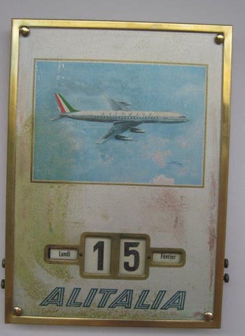 Eeuwigdurende kalender van de luchtvaartmaatschappij