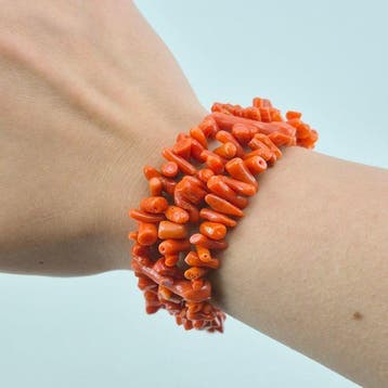 Koraal - Zilver - Armband - CORALLO MEDITERRANEO