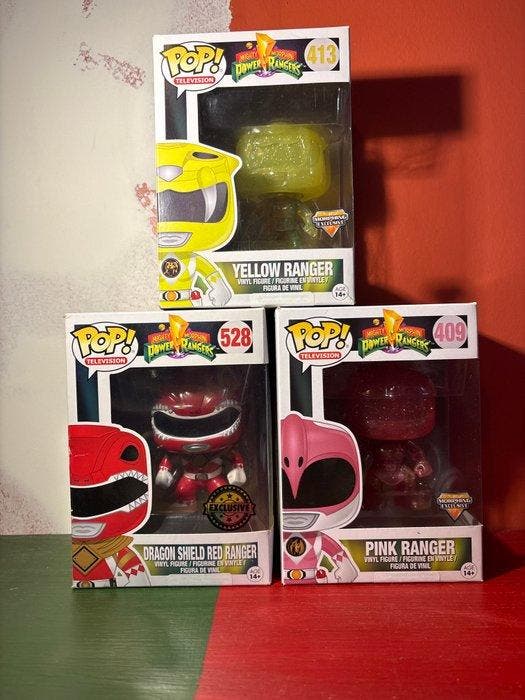 Funko - Funko Pop - Power Rangers lot - Dragon Shield Red, Antiek en Kunst, Antiek | Speelgoed