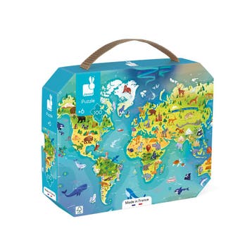 Janod puzzel - wereldkaart - educat van €20,99 voor €20,90, Ophalen of Verzenden, Nieuw