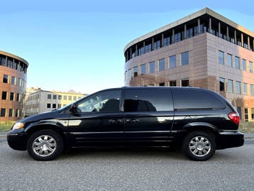 Uniek Grand Stow & Go 3.8i Awd Lpg G3 M2008 Leer 7p Inr Mog, Automaat, Gebruikt, Grand Voyager, Zwart