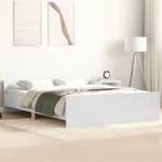 vidaXL Bedframe met hoofd- en voeteneinde wit 150x200 cm, Verzenden, Wit, Overige maten, 200 cm