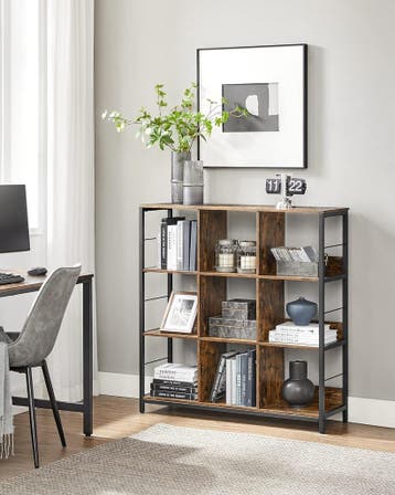 Opbergkast - boekenkast - 9 vakken 100x103 cm - halfhoog -, Verzenden, Nieuw