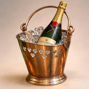Champagne koeler - Messing - Arts&Crafts Messingkoeler