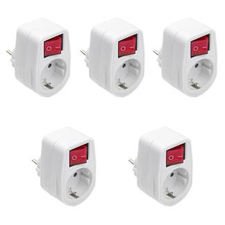 Verloopstekker | Q-link | Schakelaar | 5 stuks, Verzenden, Nieuw