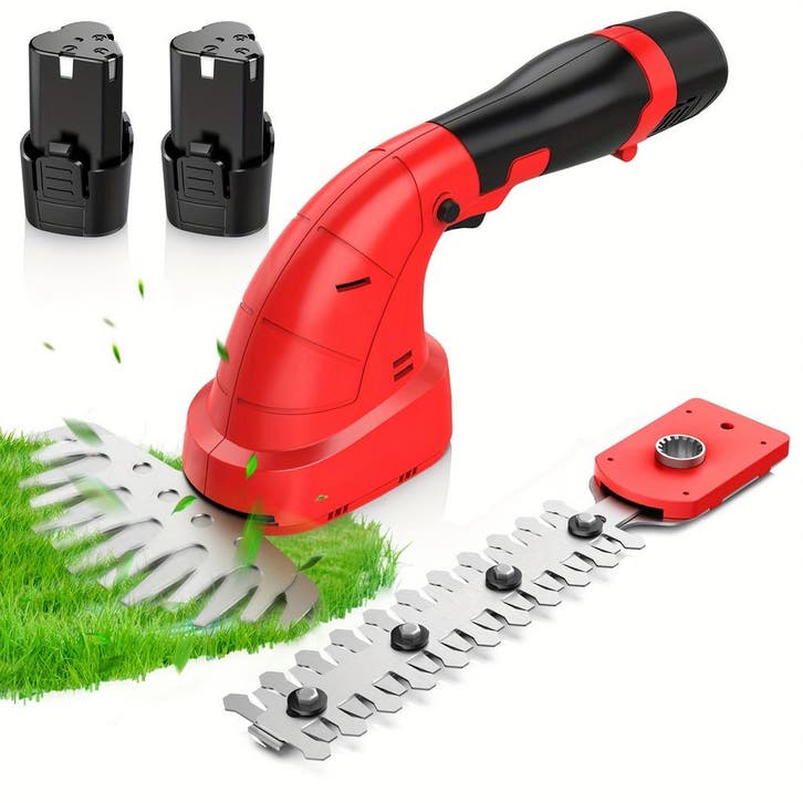 Elektrische grasschaar - Struikschaar - Heggenschaar - Rood, Tuin en Terras, Grastrimmers, Zo goed als nieuw, Verzenden