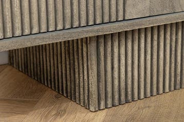 Design Dressoir ART DECO 170cm grijs gerookt mangohout, Huis en Inrichting, Kasten | Dressoirs, Ophalen of Verzenden, Nieuw