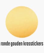 10 krasstickers GOUD, Hobby en Vrije tijd, Stickers en Plaatjes, Ophalen of Verzenden, Nieuw, Sticker