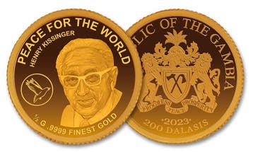 Kleinste goud munt Henry Kissinger 2023 AU, Verzenden