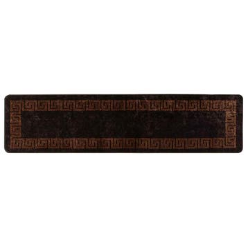 vidaXL Vloerkleedloper MARSA Zwart 100 x 450 cm Polyester en, Verzenden, Nieuw, Zwart