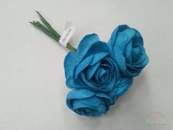 Camelia Ranonkel Blauw Neon Foambloem bundel 5 stuks, Ophalen of Verzenden, Nieuw