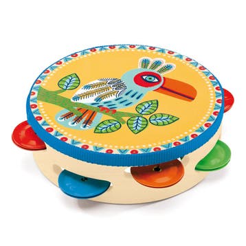 Djeco muziekinstrument tambourine - van €14,99 voor €7,49, Ophalen of Verzenden, Nieuw