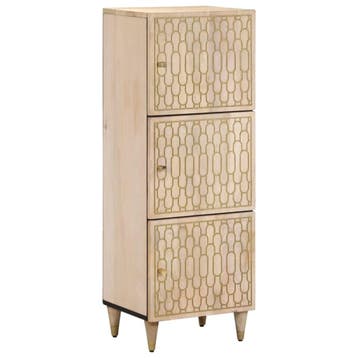 vidaXL buffetkast 40x33x110 cm massief mangohout, Huis en Inrichting, Kasten | Buffetkasten, Minder dan 50 cm, Verzenden, 100 tot 150 cm