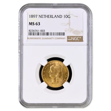 10 Gulden 1897 Wilhelmina, Postzegels en Munten, Verzenden