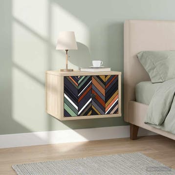 vidaXL Wandkastje OMMEN Sonoma Eiken 36 x 33 x 25 cm Bewerkt, Huis en Inrichting, Minder dan 45 cm, Verzenden, Nieuw, Minder dan 55 cm
