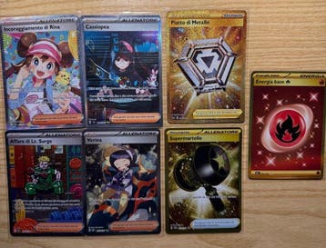 Pokémon - 7 Card Full art - Various sets, Nieuw