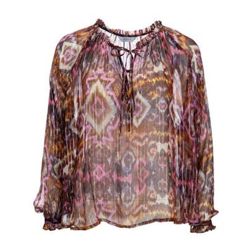 Frogbox • roze oranje blouse • 36, Kleding | Dames, Princess goes Hollywood, Verzenden, Nieuw, Roze
