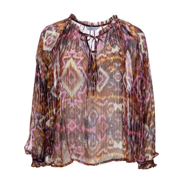 Frogbox • roze oranje blouse • 36, Kleding | Dames, Tops, Roze, Nieuw, Maat 36 (S), Verzenden