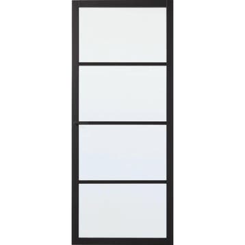 Cando binnendeur BRADFORD 93x201,5 (wit, Blankglas), Doe-het-zelf en Verbouw, Deuren en Horren, 80 tot 100 cm, Binnendeur, Nieuw