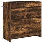 vidaXL Badkamer Onder Wasbak Kast Gerookt eiken 78,5 x 37,5, Verzenden, Nieuw