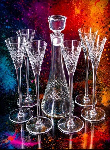 Bohême - Drinkset - kristallijn - Karaf en 6 glazen