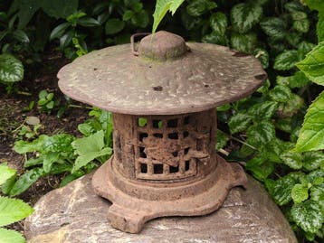 Lantaarn - Japanse pagode - gietijzer - Tuinlantaarn