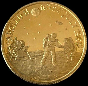 Verenigde Staten. Gold medal 1969, NASA Mission Apollo 11 -