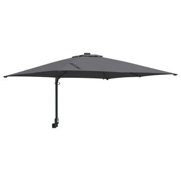 Zweefparasol 250cm Antraciet | Tweedekansje | OP=OP, Tuin en Terras, Muurparasol, Kantelbaar, Zo goed als nieuw, 2 tot 3 meter