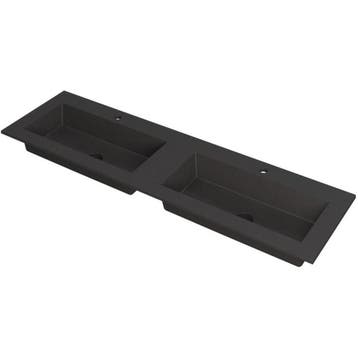 INK Kraft Wastafel Dubbele Bak met 2 Kraangaten -, Doe-het-zelf en Verbouw, Ophalen of Verzenden, Nieuw