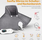 Warmtekussen - Nek en schouder - 3 temperatuurstanden - Grij, Verzenden, Zo goed als nieuw