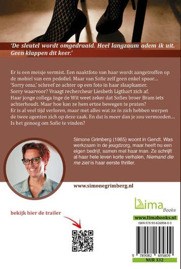 Niemand die me ziet 9789082695809 Simone Grimberg, Verzenden, Gelezen, Simone Grimberg