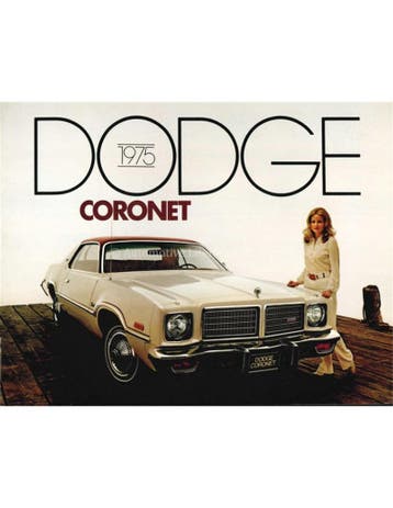 1975 DODGE CORONET BROCHURE ENGELS, Nieuw, Author