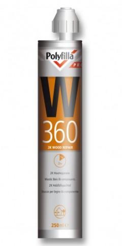 Polyfilla PRO W360 2K epoxy-vrije 120 minuten 5mm-2cm Houtre, Doe-het-zelf en Verbouw, Schildersmaterialen, Ophalen of Verzenden